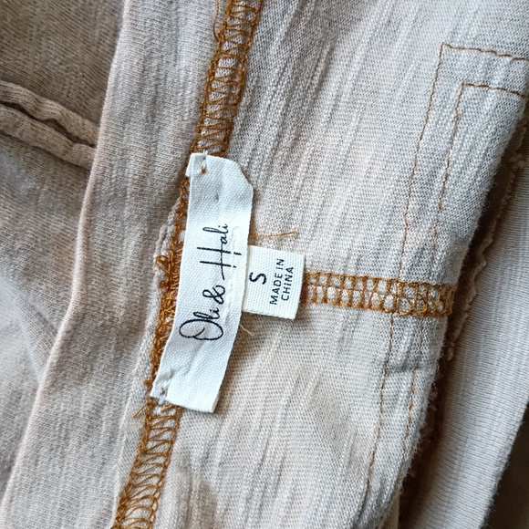 Oli & Hali BOHO Color Block Flower Patchwork Tunic Top Kangaroo Pouch Oversized - Picture 5 of 6